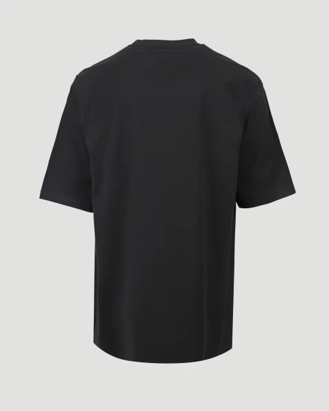 Boxy Short Sleeve T-Shirt in Black — снимка 3
