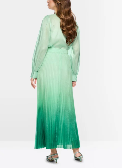Плисирана пола с омбре ефект Marc Cain Glam — снимка 3