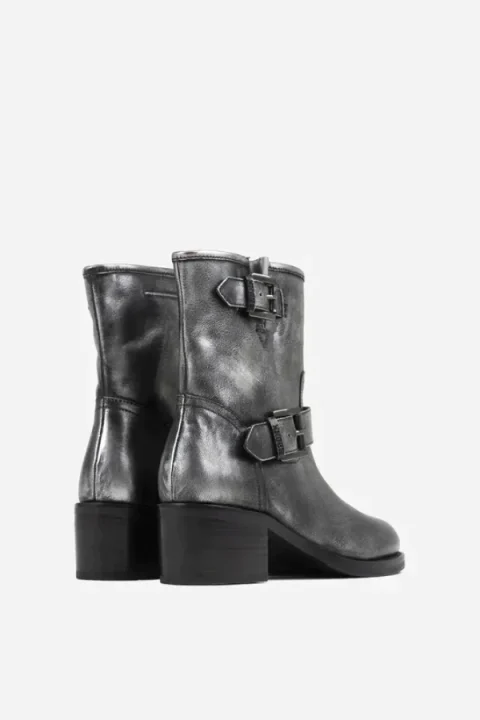 New Camperos Gunmetal Biker Booties — снимка 7