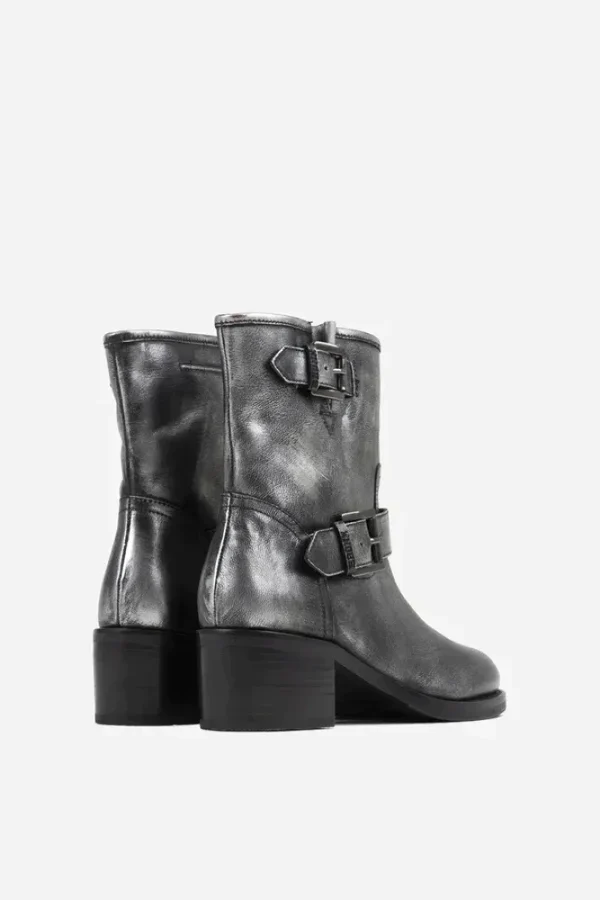New Camperos Gunmetal Biker Booties — снимка 7