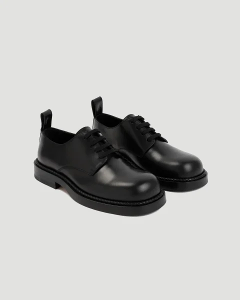 Black ‘Strut’ Derby Shoes — снимка 2