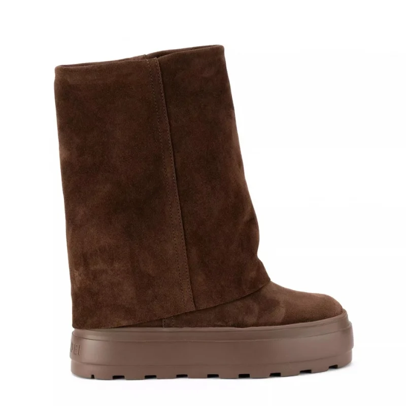 Дамски кафяви боти Double Face Casadei