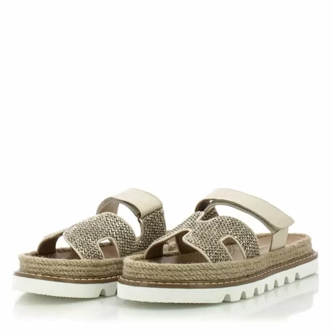 Дамски Равни Чехли CARLO FABIANI – 229-122 BEIGE — снимка 3