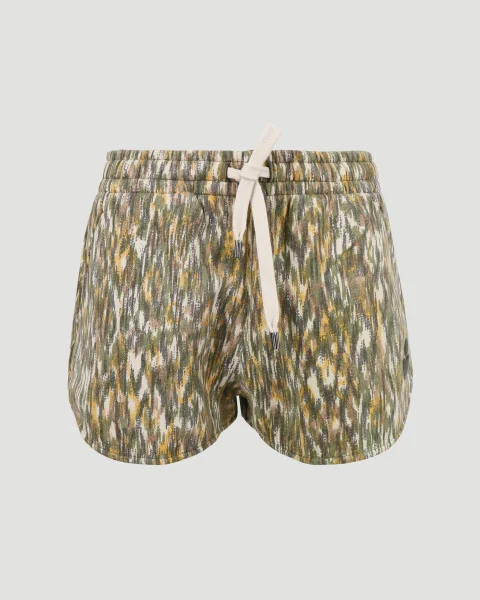 Mifikiae Logo Shorts in Khaki