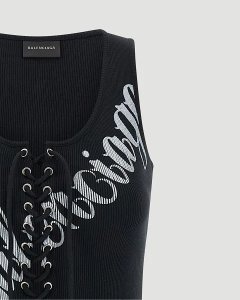 Lace-Up Top — снимка 2