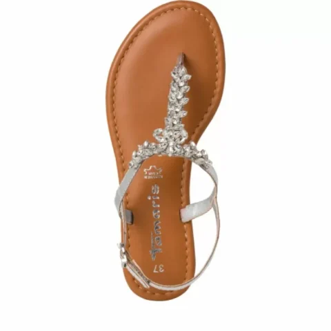 Дамски Равни Сандали TAMARIS – 1-28124-42-941 SILVER — снимка 5