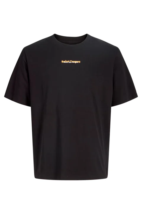 T-Shirt Jjcity Photoprint Ss Crew Neck 12288353 C-N10 black