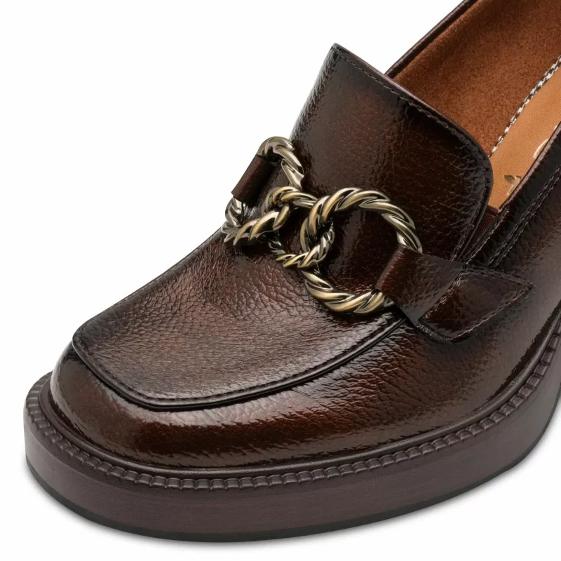 Токчета TAMARIS – 1-24413-45-359 BROWN PATENT — снимка 4