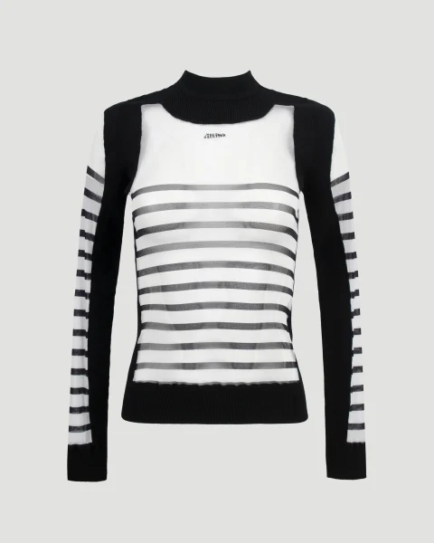 The Bi-Material Marinière Sweater
