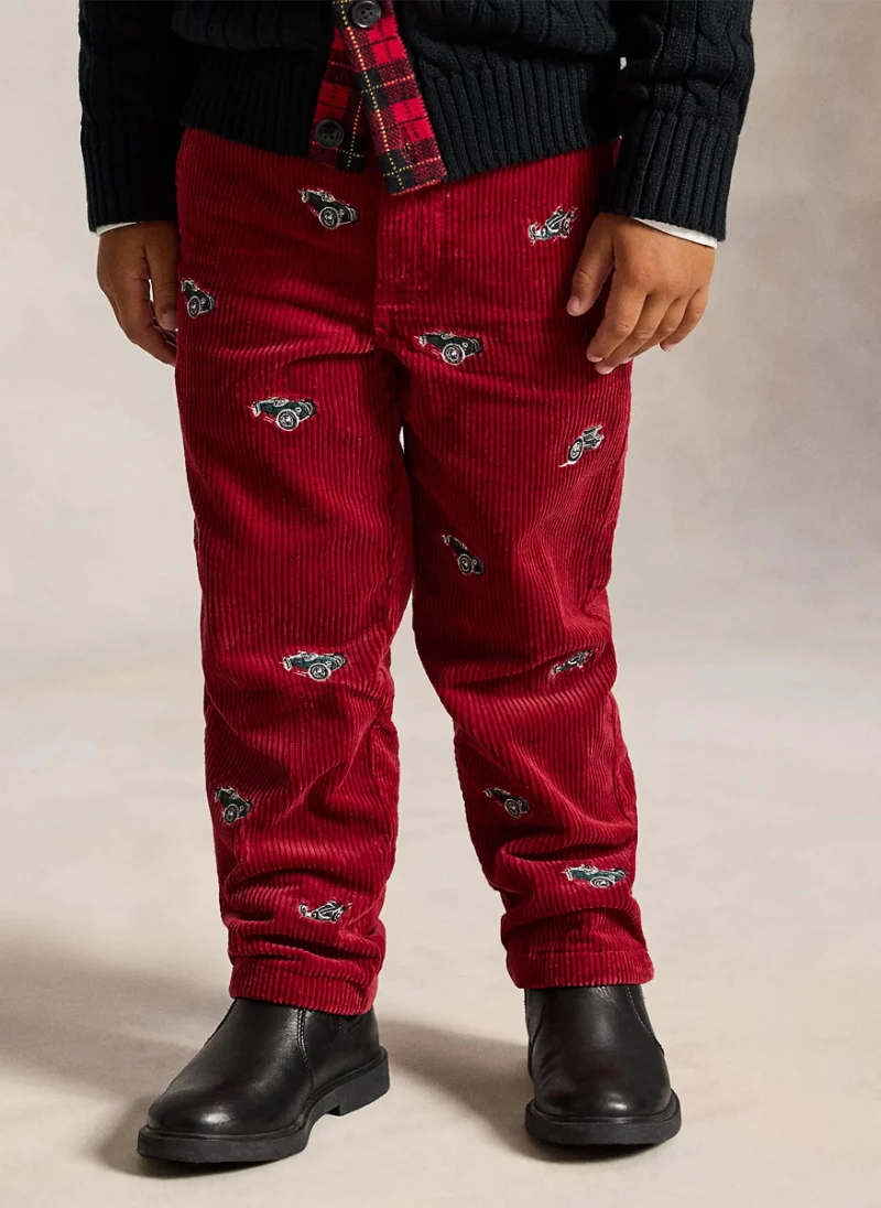 Панталон с бродирани детайли Ralph Lauren Kids 2-7
