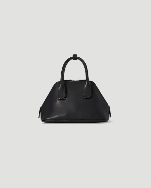 Mini Devon Bag in Black Calfskin Leather