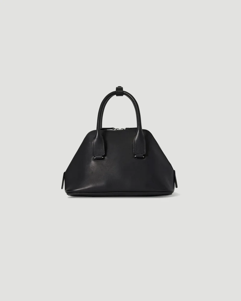 Mini Devon Bag in Black Calfskin Leather