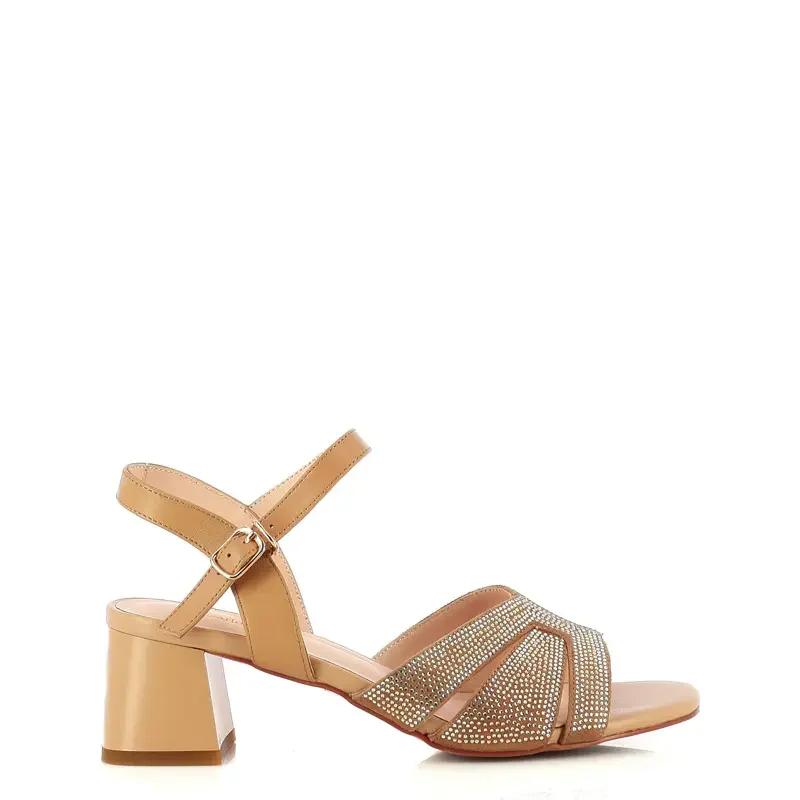 Дамски Сандали На Ток CARLO FABIANI – 5KL656 BEIGE