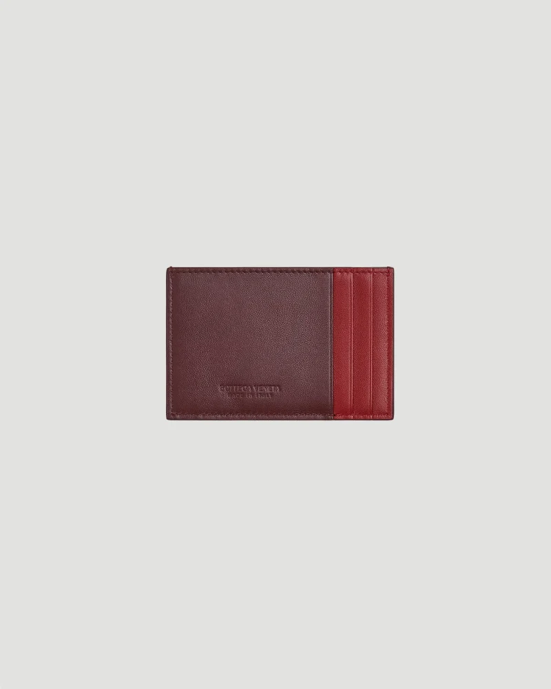 Cassette Credit Card Case in Madder Brown & Rosewood — снимка 2