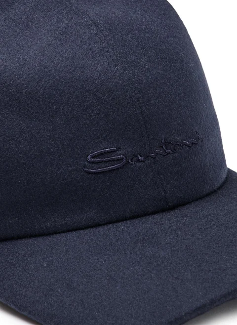 Бейзболна шапка с лого бродерия Santoni — снимка 4