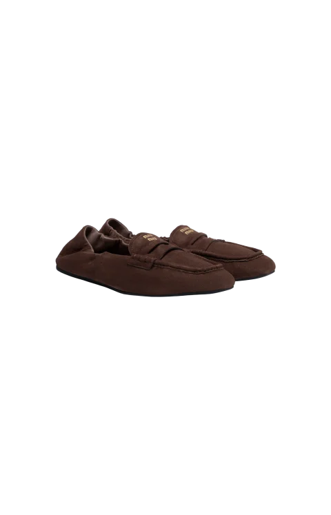 Ruches Logo Suede Loafers — снимка 3
