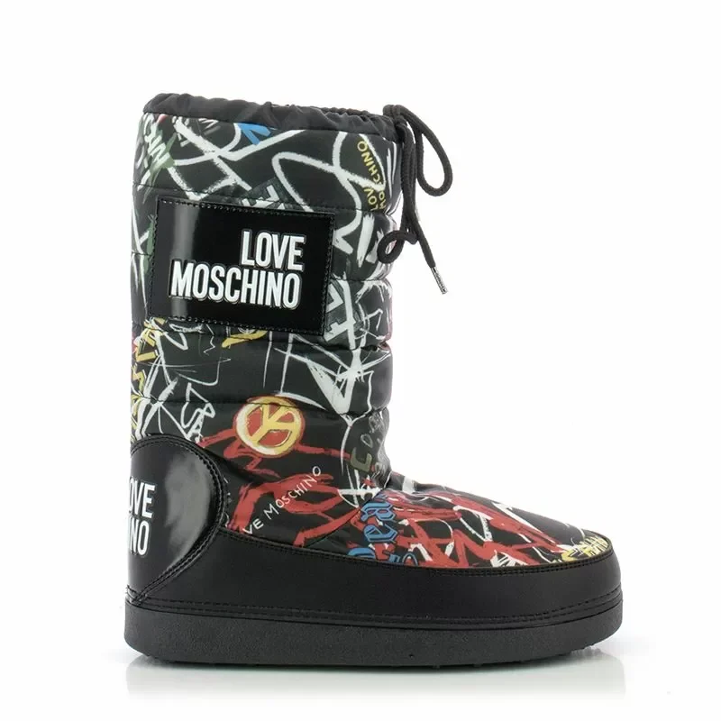 Дамски Спортни Боти MOSCHINO – JA24022G16IP200A ST. GRAFF. NE