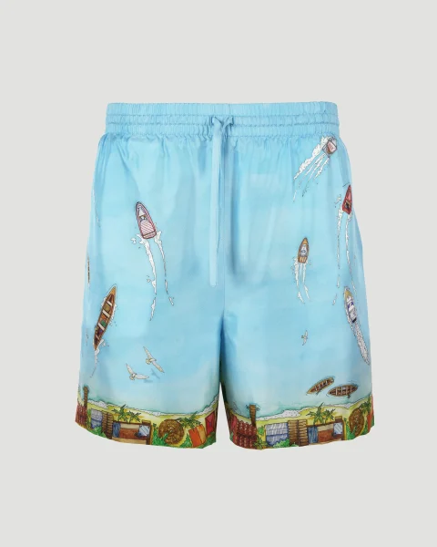 Shorts in Silk