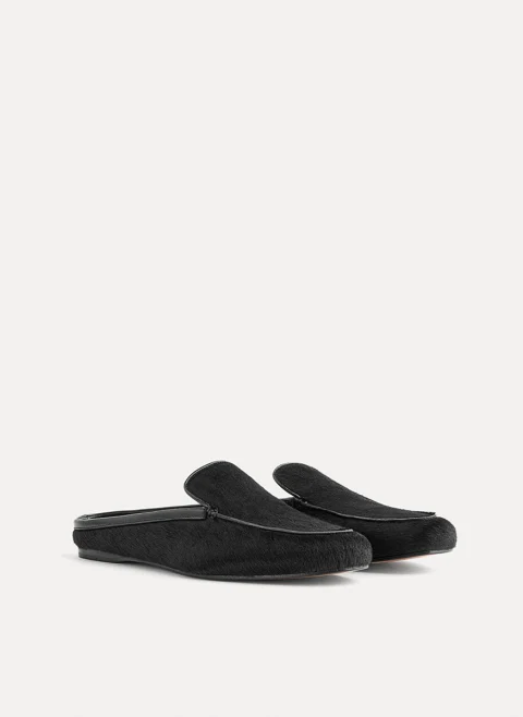 Сабо с 'pony' ефект 'loafer style' forte_forte — снимка 2