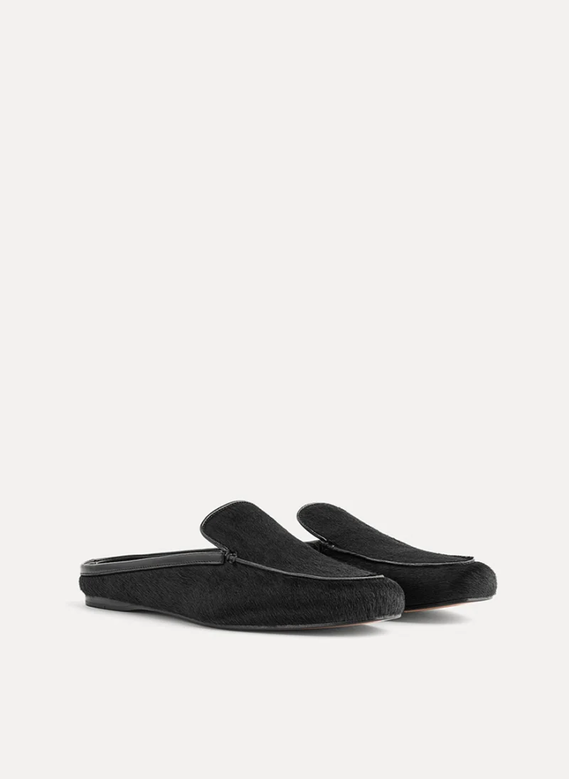 Сабо с 'pony' ефект 'loafer style' forte_forte — снимка 2