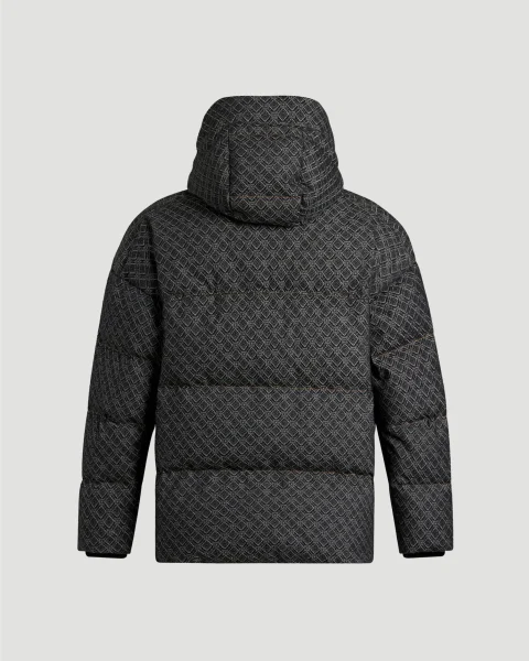 Jacquard Denim Down Jacket — снимка 2