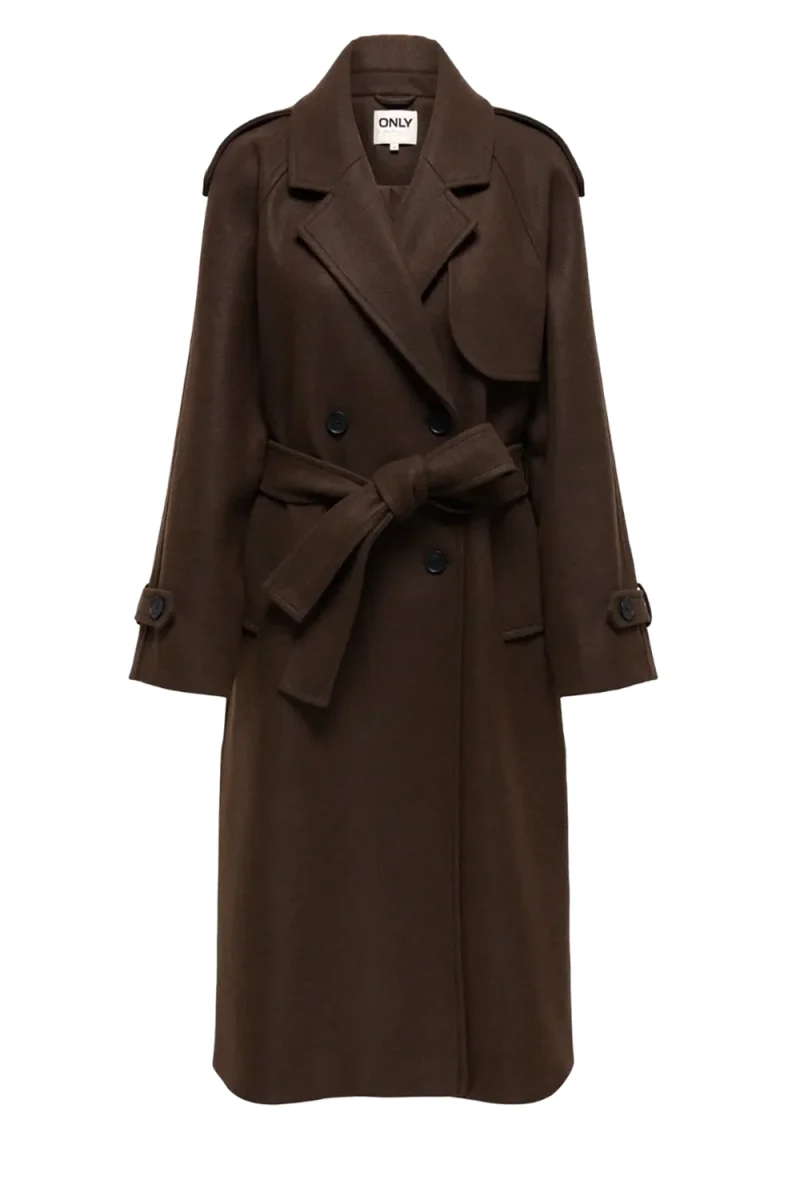 Палто Onldear-Trillion Long 15344734 19-0912 TCX chocolate brown