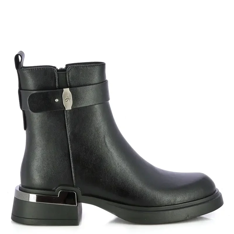 Дамски Равни Боти CARLO FABIANI – 6884572 BLACK LEATHER