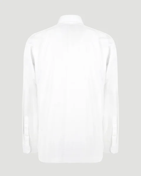 Classic Cotton T-Shirt in White — снимка 2