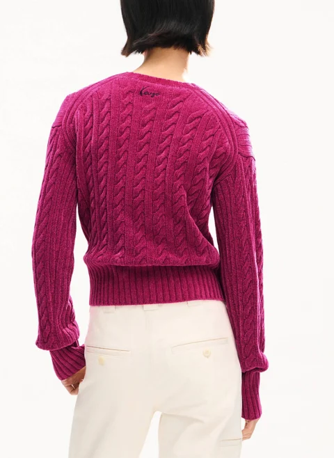 Жилетка 'Cable-knit' от кадифе Kenzo — снимка 3