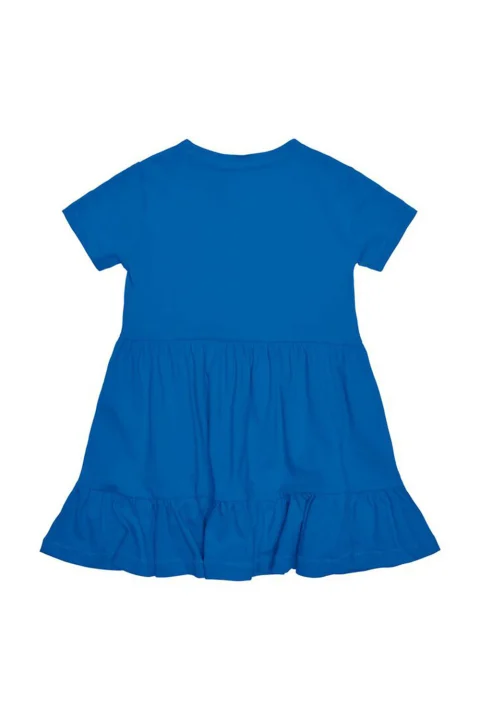 Детски Рокля Kmgmay S/S Cutline Dress Solid Jrs 15253869 18-4051 tcx strong blue — снимка 2