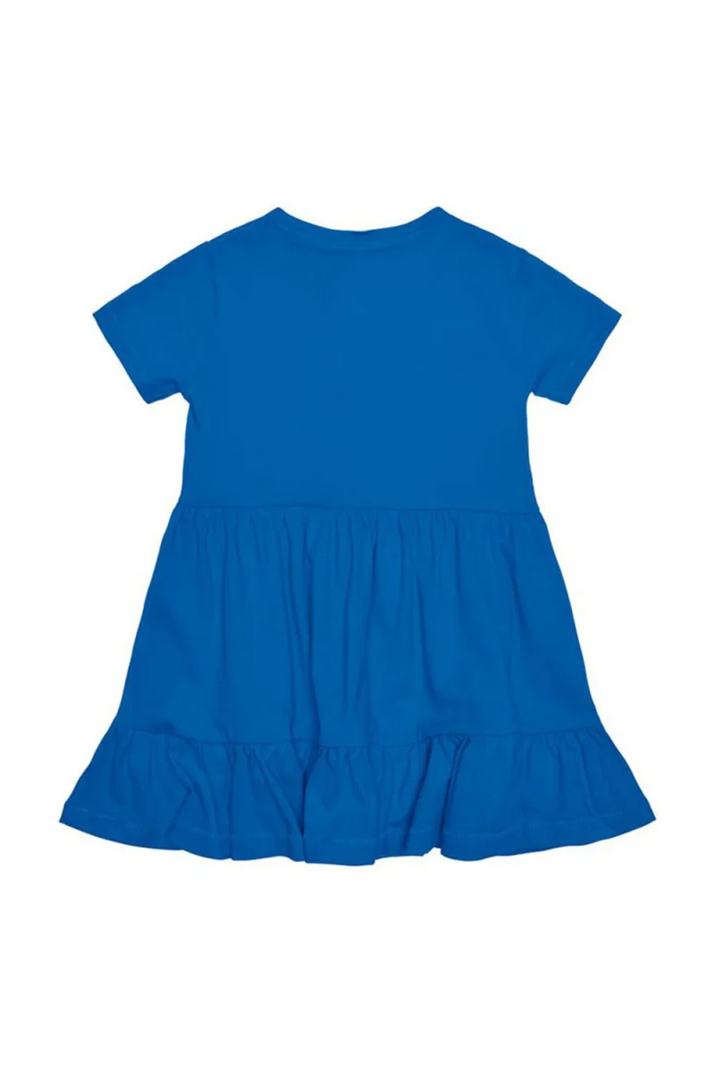 Детски Рокля Kmgmay S/S Cutline Dress Solid Jrs 15253869 18-4051 tcx strong blue — снимка 2