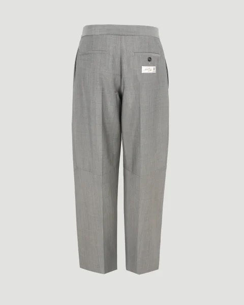 Wool Mohair Tailored Pants in Grey — снимка 5