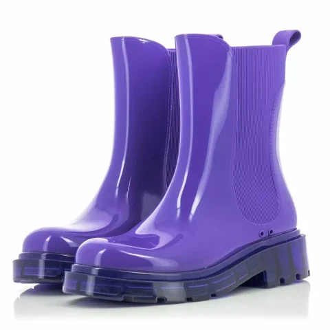 Дамски Гумени Боти PETITE JOLIE – PJ6782 J-LASTIC PURPLE/TRANSLUCENT PURPLE — снимка 3