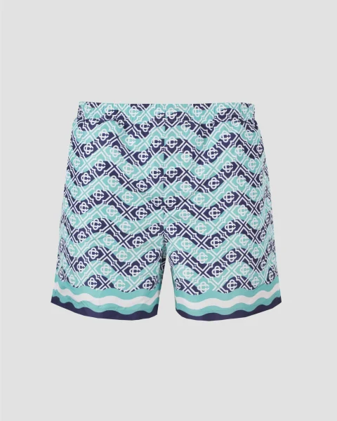 Swim Shorts in Monogram Wave