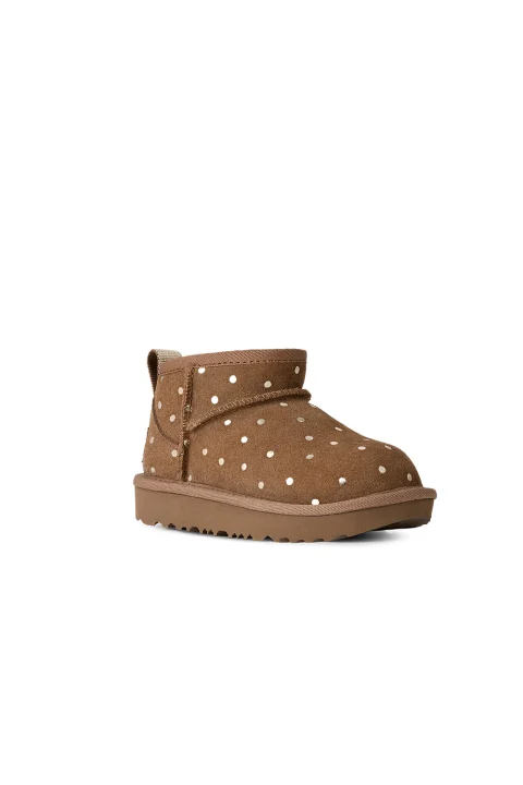 Детски Боти Classic Ultra Mini Shiny Dots 1180422T 00KD chestnut — снимка 2