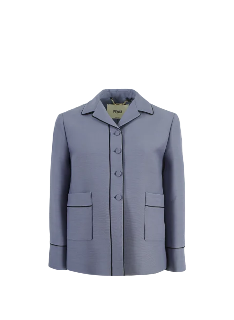 Piped Blouson Jacket