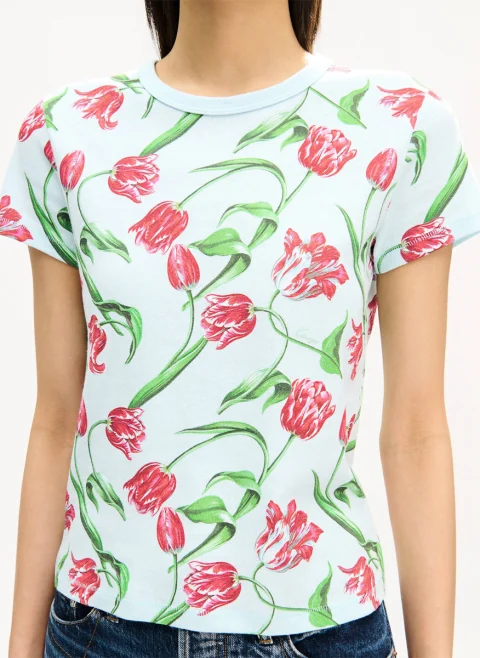 Тишърт с флорален принт 'Tulip' Kenzo — снимка 4