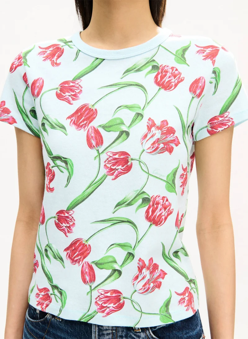 Тишърт с флорален принт 'Tulip' Kenzo — снимка 4