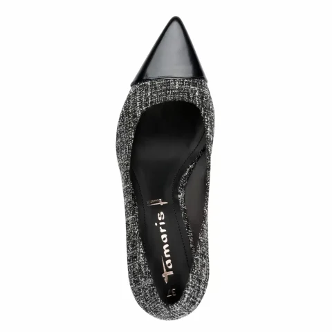 Токчета TAMARIS – 1-22466-45-009 BLACK/WHITE — снимка 5