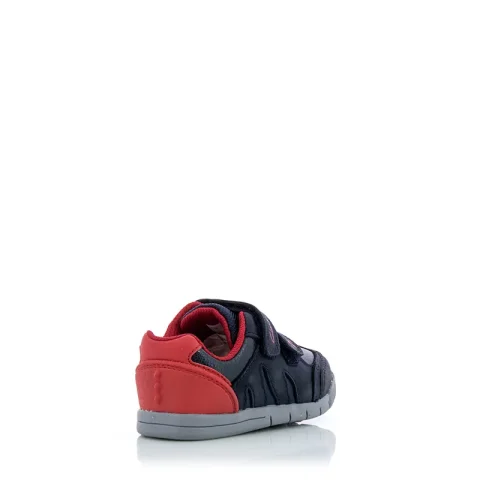 Сникърс Момчета CLARKS – 26161440 Rex Play T Navy/Red Lea — снимка 3