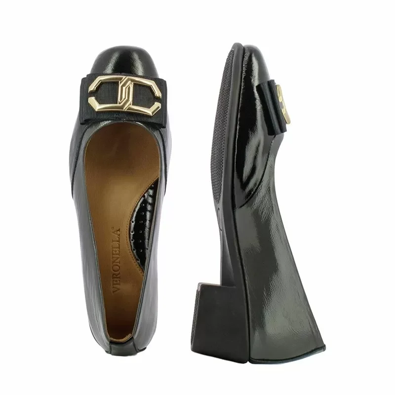 Токчета VERONELLA – 26143246 BLACK/GREY — снимка 5