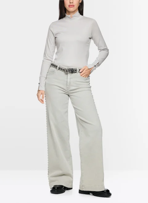 Блуза с декоративни копчета Marc Cain Collections — снимка 2