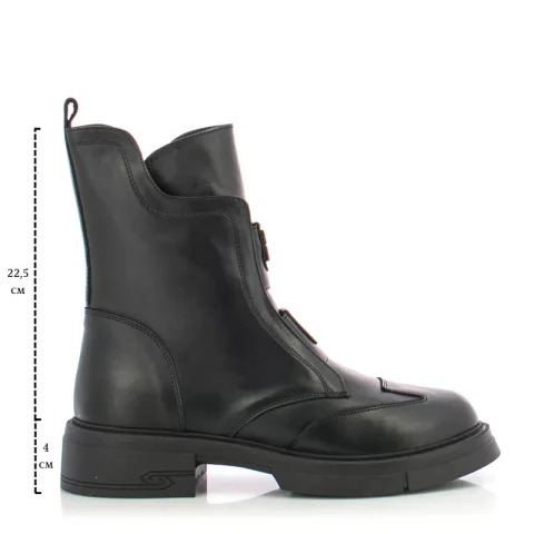 Дамски Равни Боти CARLO FABIANI – 154-98 BLACK — снимка 6