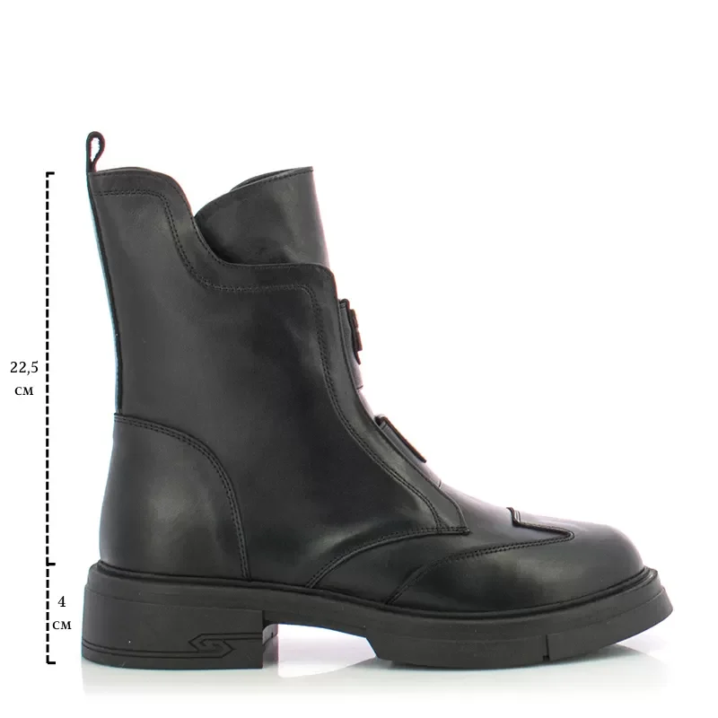 Дамски Равни Боти CARLO FABIANI – 154-98 BLACK — снимка 6