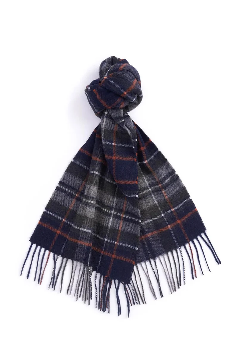 Шал New Check Tartan USC0137 ny95 navy/dark ginger — снимка 2