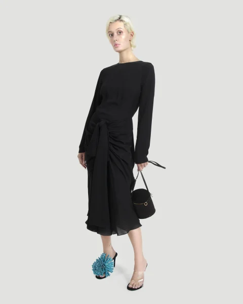 Gathered Midi Dress — снимка 2