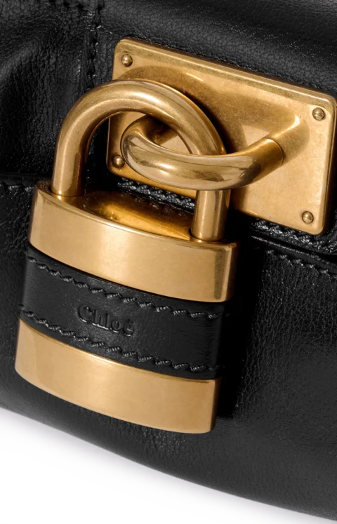 Small Paddington Bag with Strap in Grained Leather — снимка 3
