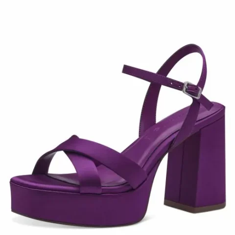 Дамски Сандали На Ток TAMARIS – 1-28050-42-560 PURPLE — снимка 3