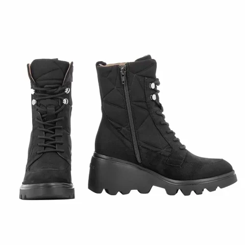 Дамски Кубинки WONDERS – G-7004 SILVER NEGRO/NEGRO — снимка 5