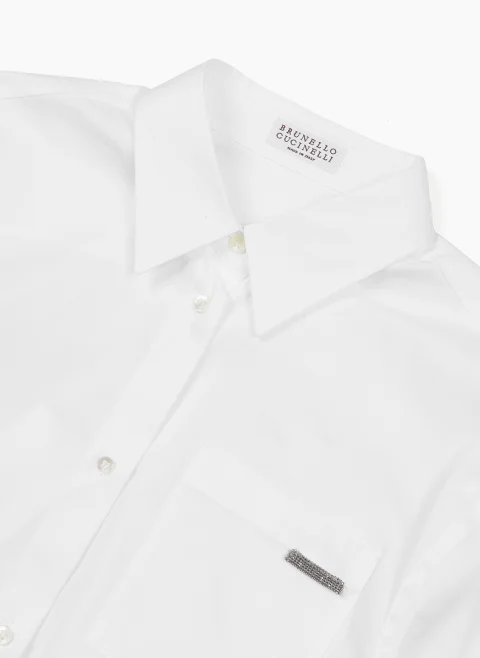 Риза с монили Brunello Cucinelli Kids 6 — снимка 3